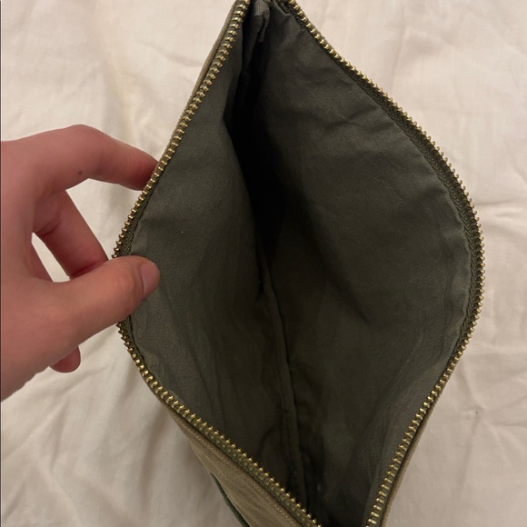 Sezane Olive Green Cosmetic Bag - Picture 7 of 9